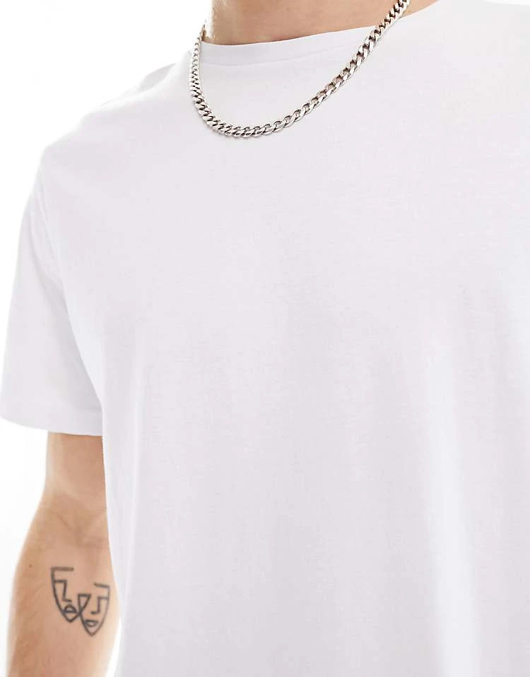 Cotton:On Regular Fit Crew T-shirt In White For Men 5 Cotton:On Regular Fit Crew T-shirt In White For Men - Image 3