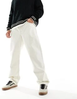 Cotton:On Cotton On Relaxed Straight Leg Jeans In Ecru Denim For Men 12 Cotton:On Cotton On Relaxed Straight Leg Jeans In Ecru Denim For Men -Cotton:On Sales Store 206042659 1 ecru 1