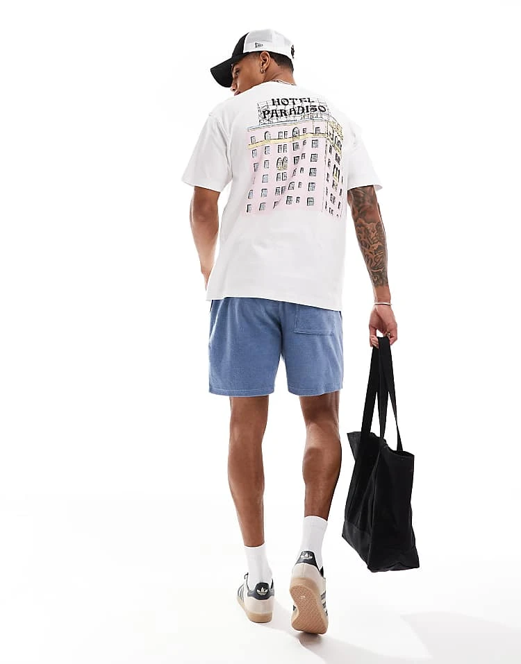Cotton:On Cotton On Oversized T-shirt With Hotel Paradiso Graphic For Men White 5 Cotton:On Cotton On Oversized T-shirt With Hotel Paradiso Graphic For Men White - Image 3