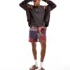 Cotton:On Cotton On Quick Dry Swim Shorts In Retro Patchwork Print For Men Burgundy -Cotton:On Sales Store 206259792 1 burgundy