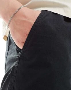 Cotton:On Cotton On Easy Short In Black With Drawstring Waist For Men Black Textrure -Cotton:On Sales Store 206259857 3