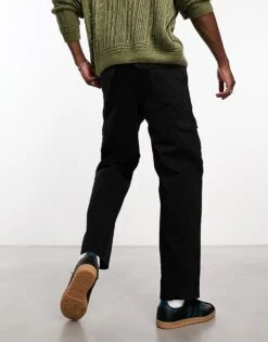 Cotton:On Cotton On Relaxed Cargo Trousers In Herringbone Black For Men Jet Black 9 Cotton:On Cotton On Relaxed Cargo Trousers In Herringbone Black For Men Jet Black -Cotton:On Sales Store 206547589 3