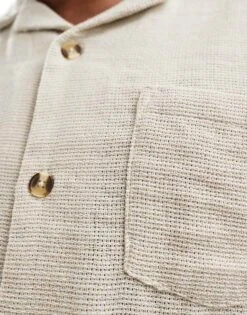 Cotton:On Cotton On Relaxed Shirt In Retro Gauze Ecru For Men -Cotton:On Sales Store 206547607 2