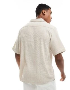 Cotton:On Cotton On Relaxed Shirt In Retro Gauze Ecru For Men -Cotton:On Sales Store 206547607 3
