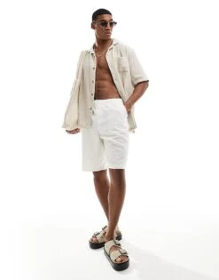 Cotton:On Cotton On Relaxed Shirt In Retro Gauze Ecru For Men -Cotton:On Sales Store 206547607 4