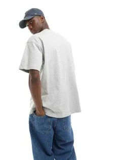 Cotton:On Cotton On Box Fit Plain T-shirt In Grey Marl For Men Light Grey Marle 10 Cotton:On Cotton On Box Fit Plain T-shirt In Grey Marl For Men Light Grey Marle -Cotton:On Sales Store 206547611 4