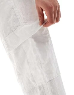 Cotton:On Cargo Linen Pant In White For Men White Cargo -Cotton:On Sales Store 206605190 4