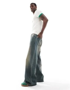 Cotton:On Cotton On Super Baggy Y2K Jean In Washed Blue For Men Y2k Washed Blue