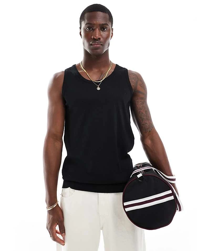 Cotton:On Cotton On Loose Fit Rib Tak Top In Black For Men 3 Cotton:On Cotton On Loose Fit Rib Tak Top In Black For Men