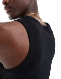 Cotton:On Cotton On Loose Fit Rib Tak Top In Black For Men 9 Cotton:On Cotton On Loose Fit Rib Tak Top In Black For Men -Cotton:On Sales Store 206669939 3