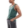 Cotton:On Cotton On Loose Fit Rib Tank Top In Green For Men Pine Needle Green 1 Cotton:On Cotton On Loose Fit Rib Tank Top In Green For Men Pine Needle Green -Cotton:On Sales Store 206669961 1 pineneedlegreen