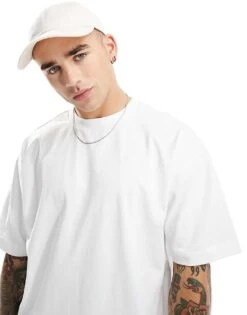 Cotton:On Cotton On Box Fit Plain T-shirt In White For Men 9 Cotton:On Cotton On Box Fit Plain T-shirt In White For Men -Cotton:On Sales Store 206669970 3