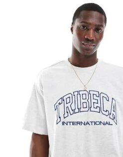 Cotton:On Cotton On Box Fit Tribeca International T-shirt In White For Men White Marle 10 Cotton:On Cotton On Box Fit Tribeca International T-shirt In White For Men White Marle -Cotton:On Sales Store 206669988 4