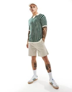 Cotton:On Cotton On Resort Short Sleeve Knit Polo In Green Stripe For Men 10 Cotton:On Cotton On Resort Short Sleeve Knit Polo In Green Stripe For Men -Cotton:On Sales Store 206669997 4