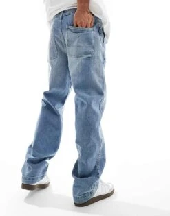Cotton:On Cotton On Carpenter Baggy Jean In Silver Blue For Men -Cotton:On Sales Store 206670023 4