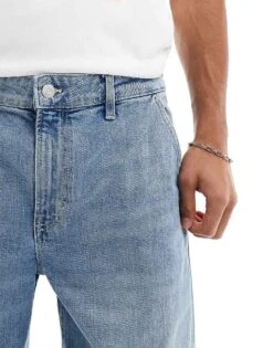 Cotton:On Cotton On Carpenter Baggy Jean In Silver Blue For Men -Cotton:On Sales Store 206670023 5