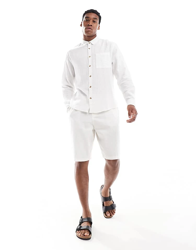 Cotton:On Portland Long Sleeve Shirt In Vintage White Cheesecloth For Men 5 Cotton:On Portland Long Sleeve Shirt In Vintage White Cheesecloth For Men - Image 3