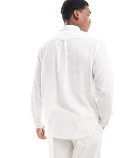 Cotton:On Portland Long Sleeve Shirt In Vintage White Cheesecloth For Men 10 Cotton:On Portland Long Sleeve Shirt In Vintage White Cheesecloth For Men -Cotton:On Sales Store 206723849 4