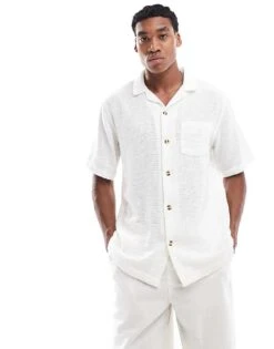 Cotton:On Cotton On Short Sleeve Shirt In White For Men