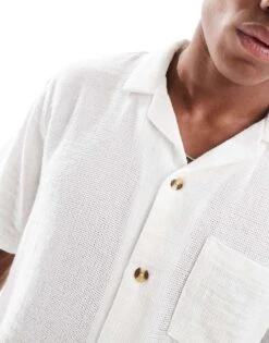 Cotton:On Cotton On Short Sleeve Shirt In White For Men 9 Cotton:On Cotton On Short Sleeve Shirt In White For Men -Cotton:On Sales Store 206782596 3