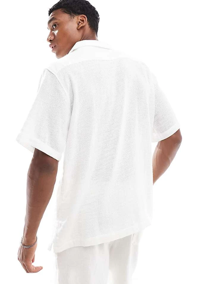 Cotton:On Cotton On Short Sleeve Shirt In White For Men 6 Cotton:On Cotton On Short Sleeve Shirt In White For Men - Image 4