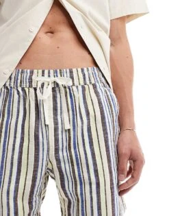 Cotton:On Cotton On Relaxed Shorts In Multi Stripe For Men -Cotton:On Sales Store 206782633 4