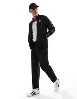 Cotton:On Cotton On Tricot Sports Zip Up Jacket In Black For Men -Cotton:On Sales Store 206791989 3