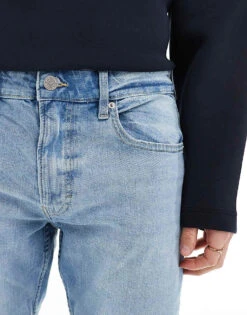 Cotton:On Cotton On Regular Slim Fit Jeans In American Blue Denim For Men 12 Cotton:On Cotton On Regular Slim Fit Jeans In American Blue Denim For Men -Cotton:On Sales Store 206792023 5