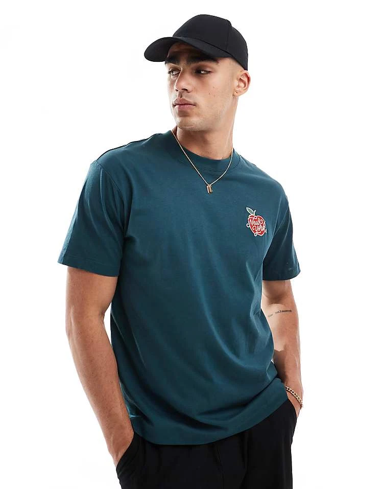 Cotton:On Cotton On Green Oversized T-shirt With Love Heart Graphic For Men Teal 6 Cotton:On Cotton On Green Oversized T-shirt With Love Heart Graphic For Men Teal - Image 4