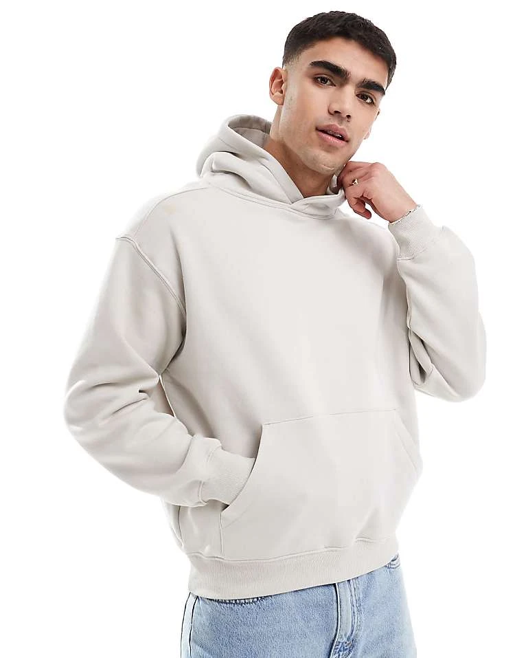 Cotton:On Cotton On Pullover Hoodie In Bone For Men 6 Cotton:On Cotton On Pullover Hoodie In Bone For Men - Image 4