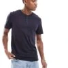 Cotton:On Cotton On Henley Button Front T-shirt In Navy For Men Ink Navy 1 Cotton:On Cotton On Henley Button Front T-shirt In Navy For Men Ink Navy -Cotton:On Sales Store 206827192 1 inknavy