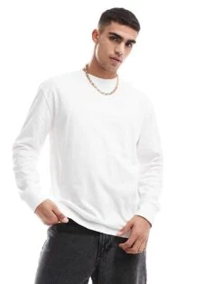 Cotton:On Cotton On Loose Fit Long Sleeve T-shirt In Vintage White For Men -Cotton:On Sales Store 206827210 1 vintagewhite 1