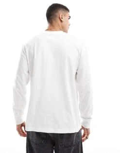 Cotton:On Cotton On Loose Fit Long Sleeve T-shirt In Vintage White For Men -Cotton:On Sales Store 206827210 4