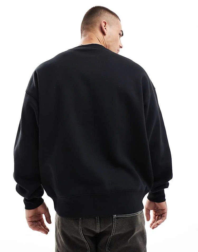 Cotton:On Cotton On Basquiat Art Print Relaxed Sweatshirt In Black For Men 4 Cotton:On Cotton On Basquiat Art Print Relaxed Sweatshirt In Black For Men - Image 2