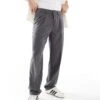 Cotton:On Cotton On Relaxed Pleated Smart Trousers In Charcoal For Men -Cotton:On Sales Store 206827285 1 charcoal
