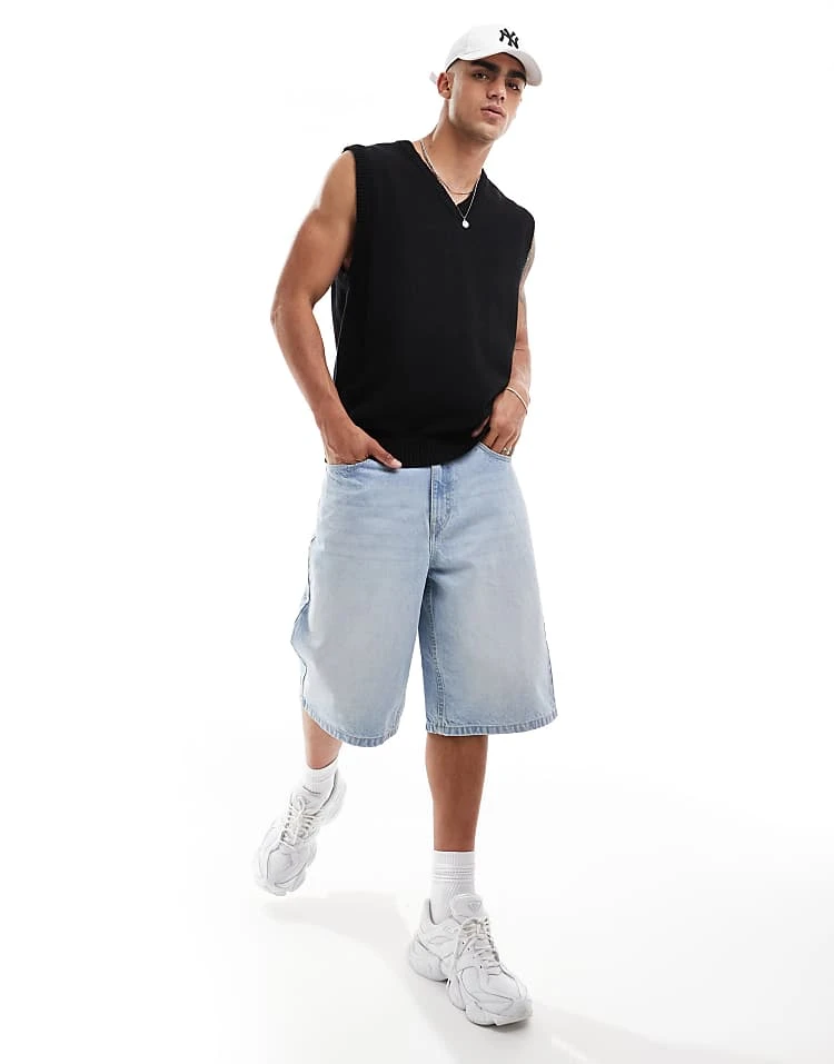 Cotton:On Cotton On Pullover Vintage Knitted Vest In Black For Men 3 Cotton:On Cotton On Pullover Vintage Knitted Vest In Black For Men