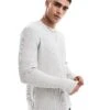 Cotton:On Cotton On Chunky Waffle Long Sleeve T-shirt In Grey For Men Grey Marle Waffle 2 Cotton:On Cotton On Chunky Waffle Long Sleeve T-shirt In Grey For Men Grey Marle Waffle -Cotton:On Sales Store 206827395 1 greymarlewaffle