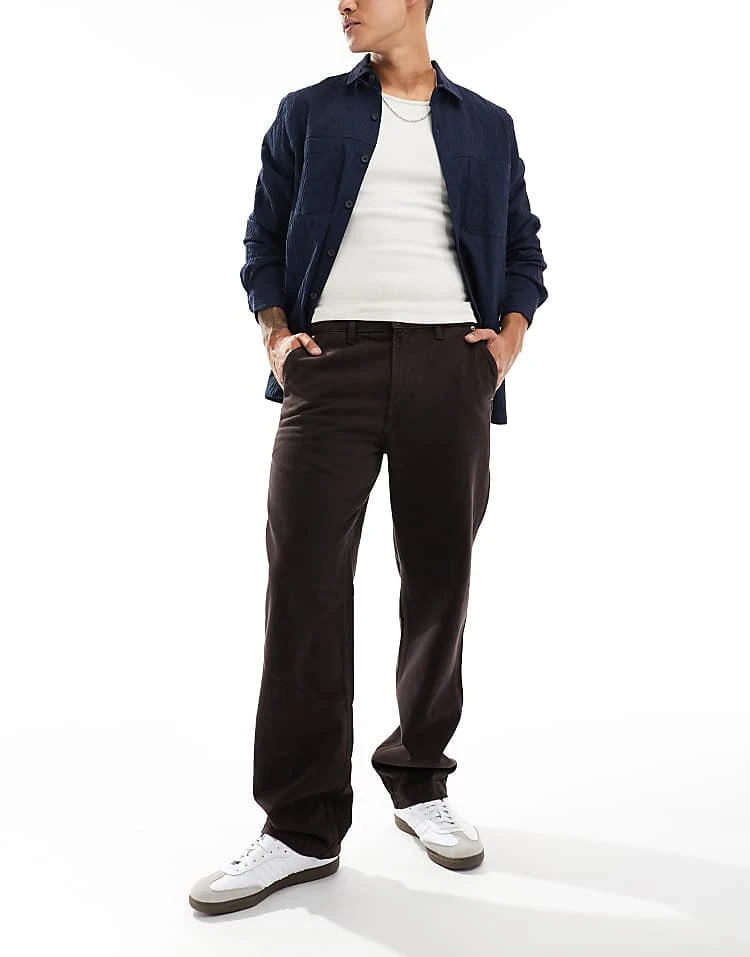 Cotton:On Cotton On Baggy Jeans In Dark Chocolate Denim For Men Coffee 4 Cotton:On Cotton On Baggy Jeans In Dark Chocolate Denim For Men Coffee - Image 2