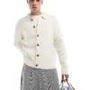 Cotton:On Cotton On Grandpa Knitted Cardigan In Off White For Men 2 Cotton:On Cotton On Grandpa Knitted Cardigan In Off White For Men -Cotton:On Sales Store 206930580 1 offwhite