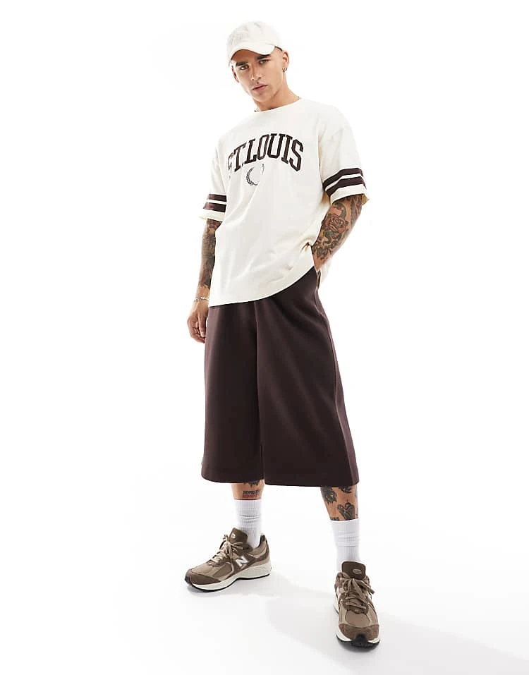 Cotton:On Cotton On Boxy Fit College T-shirt St Louis Ringer Graphic For Men Cream Puff/st Louis 4 Cotton:On Cotton On Boxy Fit College T-shirt St Louis Ringer Graphic For Men Cream Puff/st Louis - Image 2