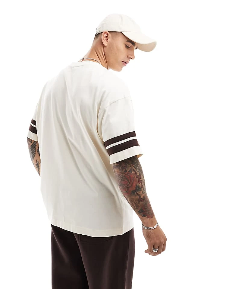 Cotton:On Cotton On Boxy Fit College T-shirt St Louis Ringer Graphic For Men Cream Puff/st Louis 6 Cotton:On Cotton On Boxy Fit College T-shirt St Louis Ringer Graphic For Men Cream Puff/st Louis - Image 4