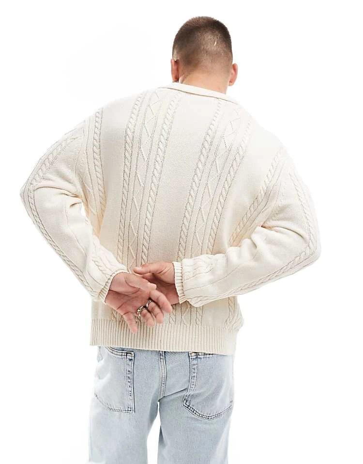 Cotton:On Cotton On Knitted Ruby Top In Cream For Men 4 Cotton:On Cotton On Knitted Ruby Top In Cream For Men - Image 2