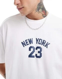 Cotton:On Cotton On Boxy Fit New York Graphic T-shirt In Off White For Men White/navy 11 Cotton:On Cotton On Boxy Fit New York Graphic T-shirt In Off White For Men White/navy -Cotton:On Sales Store 206930673 1 whitenavy 1