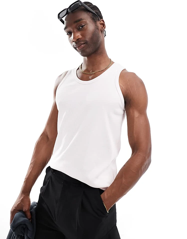 Cotton:On Loose Fit Rib Tank In Pink For Men 7 Cotton:On Loose Fit Rib Tank In Pink For Men - Image 5