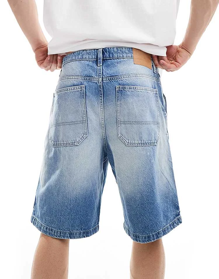 Cotton:On Baggy Denim Short In Blue For Men 4 Cotton:On Baggy Denim Short In Blue For Men - Image 2
