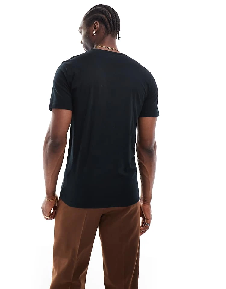 Cotton:On Regular Fit Crew T-shirt In Black For Men 5 Cotton:On Regular Fit Crew T-shirt In Black For Men - Image 3