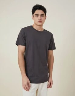 Cotton:On Longline T-shirt In Black For Men -Cotton:On Sales Store 206984690 1 black 1