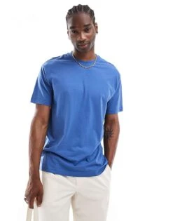 Cotton:On Loose Fit T-shirt In Blue For Men