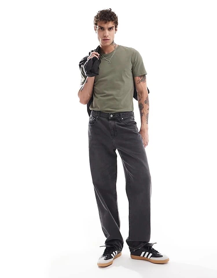 Cotton:On Longline T-shirt In Khaki For Men 4 Cotton:On Longline T-shirt In Khaki For Men - Image 2