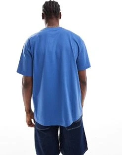 Cotton:On Box Fit Plain T-shirt In Blue For Men 9 Cotton:On Box Fit Plain T-shirt In Blue For Men -Cotton:On Sales Store 206986300 3